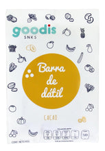 9 barritas de dátil y cacao-Goodis SNKS-Snacks saludables